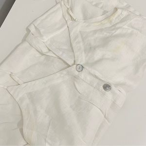 Aritzia - Mariska White Linen Jumpsuit